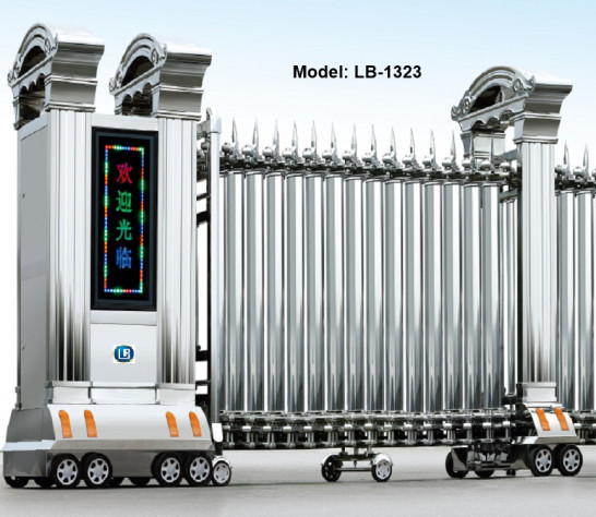 Cổng xếp inox LB1323 Cổng xếp inox LB1323